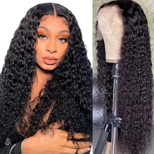 【Lemoda Outlets Deals】Lemoda Outlet Deals Water Wave Lace Front Wigs Human Hair 13x4 HD Lace Frontal Human Hair Wig 180% Density Wet and Wavy Lace Front Wigs Glueless Wigs Pre Plucked Deep Wave Wig