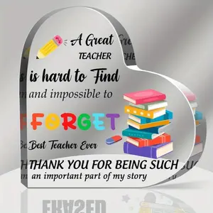Acrylic Keepsake Gift for Women - Teacher Appreciation Signs: A Unique Desk Decoration for Thank You Gifts to Teachers