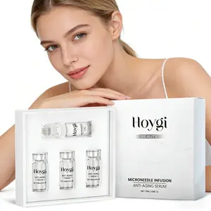 3 Bottles Facial Roller Serum Set 30ml, Moisturizing Hyaluronic Acid Essence with Massage Roller for Face Lifting & Skin Tightening, Deeply Nourish & Repair Skin, Easy-to-Use Skincare Tool for Smooth Radiant Skin