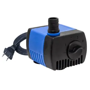 Aqua Dream 90 GPH Water Pump Adjustable Submersible Aquarium Fountain Fish Tank with 1/4" ID Tubing, 5 1/2 ft Non-Polarized Plug, Suction-Cup Base, and 90 GPH Flow Fountain Water Aquarium Aquarium Fish Tank Aquarium