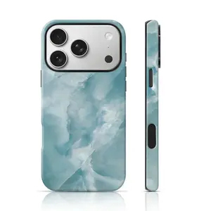 Soft Blue Marble Minimalist Design Phone Cover 360 Protection,phone Case Suitable for Iphone 11/12/13/14/15/16/17 Pro Promax Plus Air and Samsung S22/S23/S24/S25 Plus Ultra Fe,Great Gift