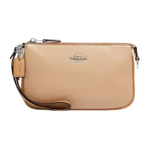 COACH Nolita 19 Leather Zip-Top Handbag in Beige for Women