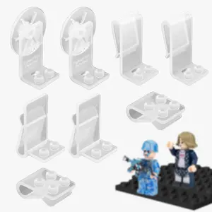 Figleaf Minifigure Clips Set - Innovative Building Block & Fashion Clips for Minifigure Collectors, Ideal for Education and Display