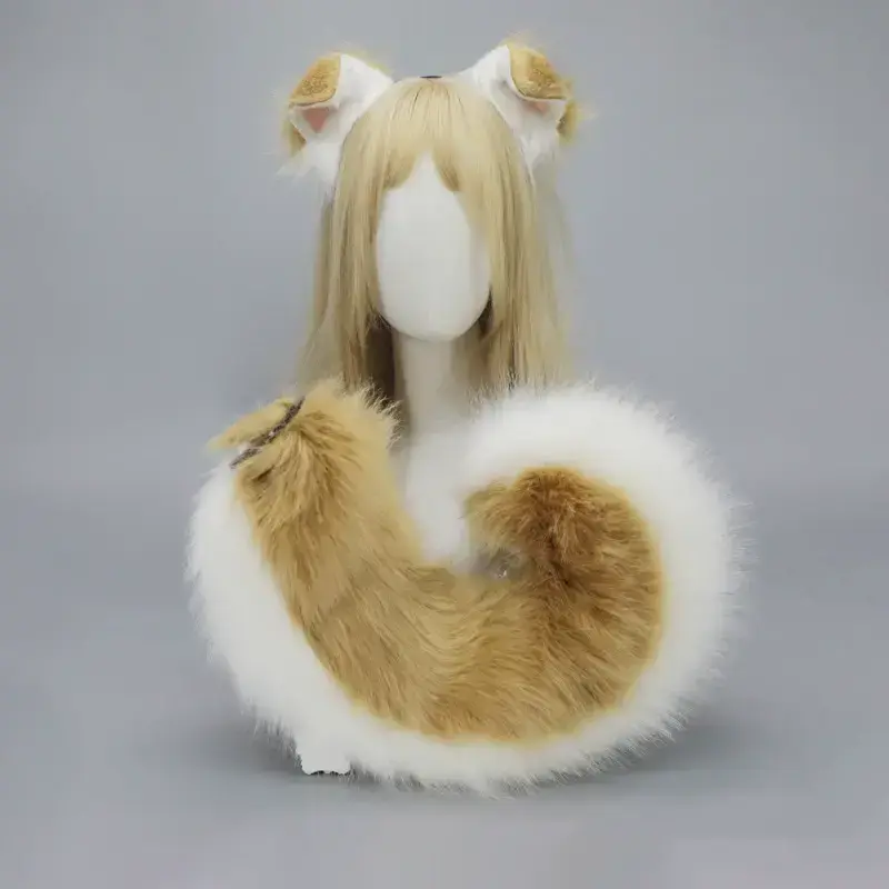 4 Types Handmade Halloween Simulated Faux Dog Ear Headband Comic Con Bendable Plush Dog Tail Cosplay Realistic Animal Ears Props Masks 4 Types Handmade Halloween Simulated Faux Dog Ear Headband Comic Con Bendable Plush Dog Tail Cosplay Realistic Animal Ears Props Masks