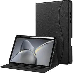 Case for Samsung Galaxy Tab S11 5G 11 Inch 2025 Model (SM-X730/X736B) with S Pen Holder, Multi-Angle Viewing Soft TPU Back Cover with Pocket, Auto Wake/Sleep -USA