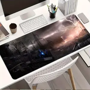 Metro Exodus & S.T.A.L.K.E.R. Style Gaming Desk Mat | Chernobyl Wasteland Mousepad | Large Nuclear Zone Gamer Room Decor