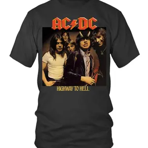 Rock Legends T-shirt, Hoodie & Sweatshirt ACDC Band Highway To Hell Album Cover S to 3XL