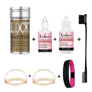 7pcs Wig Installation Kit – HD Caps, Lace Glue, Remover, Melt Band & Edge Brush