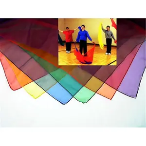 212 MAIN Colorful Rhythm Activities Scarves, 54x54 Inch, All-Season Set of 6, Set Of Six