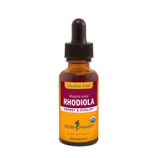 Herb Pharm Rhodiola, Alcohol-Free | Natural Energy & Stress Support | Easy to Use Liquid Extract | 42 Servings*