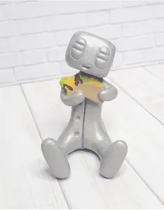 I Luv You Taco Resin Robot Figure Handmade