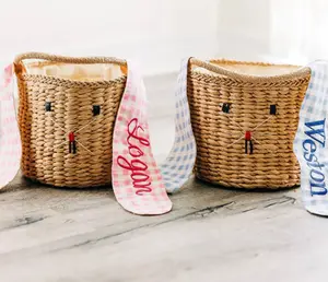 Gingham Easter Basket (includes monogram)