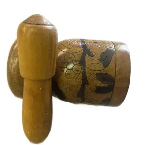 PILLON Wooden Object with Unique Design and Handle