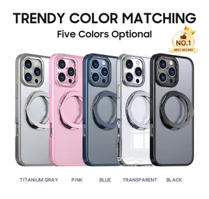 iphone 16 case 360 Degrees Invisible Magnetic Stand Phone Case, 6.9"Protective Cover Multiple Color Options