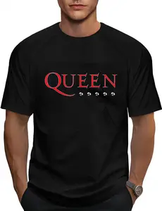 100% Cotton Queen Official Logo Stud T-Shirt