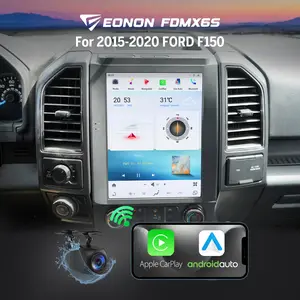 EONON 12.1" Car Stereo for Ford F-150 2015-2020, Wireless Apple CarPlay & Android Auto, Android 13 Head Unit, 4GB+64GB, GPS Navigation, Bluetooth, DTS Sound, SWC, Backup Camera Ready – FDMX6S