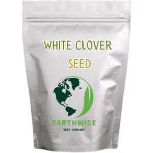 Earthwise White Dutch Clover Seed – 1/2 lb – Easy-Grow, Pollinator-Friendly, Low-Maintenance Lawn Cover – 1000 sq. ft.