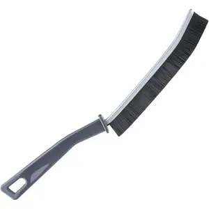 Grout Cleaner Scrub Brush Deep Tile Joints - Stiff Angled Bristles for Showers, Bathtubs, Kitchens - Multi-Surface All-Around Household Cleaning Tool