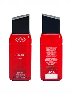 LEG3ND | RED Body Mist 236ml for Men - Refreshing Long-Lasting Fragrance with Natural Essential Oils - Bold & Masculine Scent - Provides All-Day Freshness | Ideal for Everyday & Special Occasions