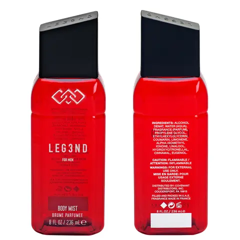 LEG3ND | RED Body Mist 236ml for Men - Refreshing Long-Lasting Fragrance with Natural Essential Oils - Bold & Masculine Scent - Provides All-Day Freshness | Ideal for Everyday & Special Occasions