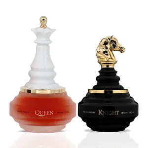 Checkmate Black Knight & Queen Check Mate Eau De Parfum Spray 100ml (3.4 oz) By Armaf (Bundle)