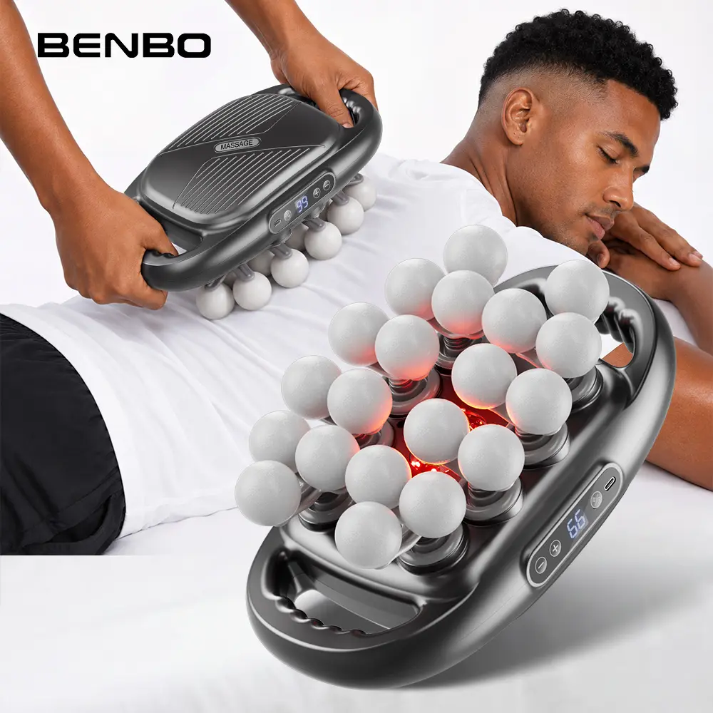 BENBO Pro Max 20-Head Electric Body Massager, 12V High-Power Deep Tissue Muscle Massager with 99 Intensity Levels, 9 Massage Modes, For Back, Waist, Legs, Ft and Full Body, Ideal for Athletes for Muscle Recovery ,Back Massagers