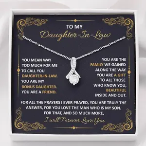 Daughter In Law Gift, Sentimental Thoughtful Gift, From Mother In Law, New Daughter In Law, Christmas Gift, Birthday Gift. To Daughter In Law, For Daughter In Law, Necklace Jewelry, From Mother In Law, Bonus Daughter, Wedding Gift Bride, Future To Be New