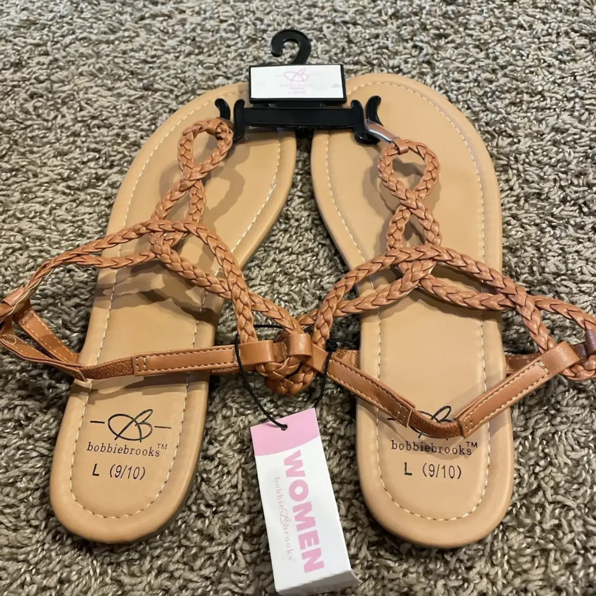 Brown Bobbie Brooks Sandals - DripAlertt