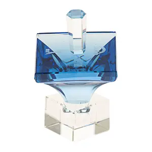 Copa Judaica Dreidel Crystal Optic Blue Copa Judaica Dreidel Crystal Optic Blue
