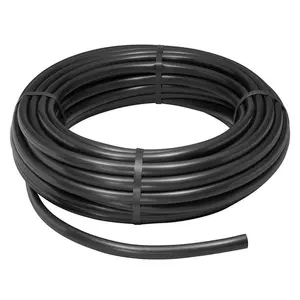 Pneumatic Air Tubing Pipe Black 5/16" ID PU Air Compressor Hose Line Tube for Fluid Transfer Tool 16.4ft 5Meter