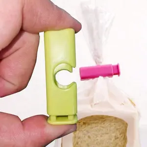 10pcs Reusable Food Sealing Bag Clip - Using Sealed Plastic Sealant To Keep Food Fresh, Easy-To-Use Clip Design, Perfect For Snack And Bread Storage, Perfect For Home Kitchen Organization - Essential Tool For Home Kitchen