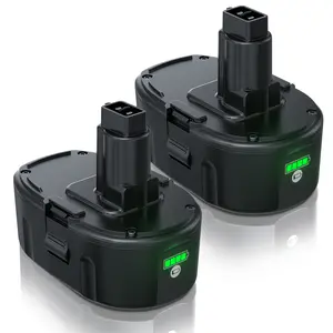 2Pack 18V 6500mAh Li-ion Replacement for Dewalt 18V XRP Battery Ni-Cad DC9096 DC9098 DC9099 DE9039 DE9095 DE9098 DW9095 DW9096 DW9098 DE9503 DC9182, for 18Volt Dewalt 18V Batteries
