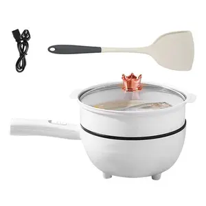 Dual Power Electric Hot Pot Non-Stick Frying Pan Portable Multi Cooker Overheat Protection-5386