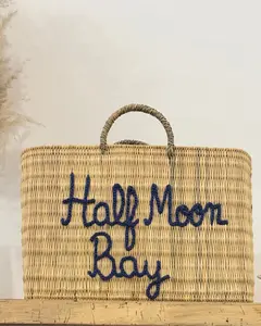 Half Moon Bay Double Embroidered Custom Weave Handbag
