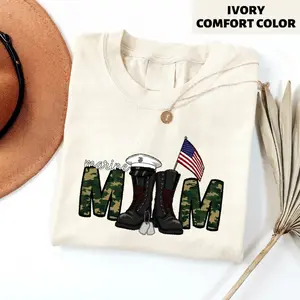Marine Mom Shirt, Proud Army Mom Sweatshirt, Military Shirt, Military Mom Shirt, Army Mama Shirt, Mother's Day Gift, Cool Mom Shirt