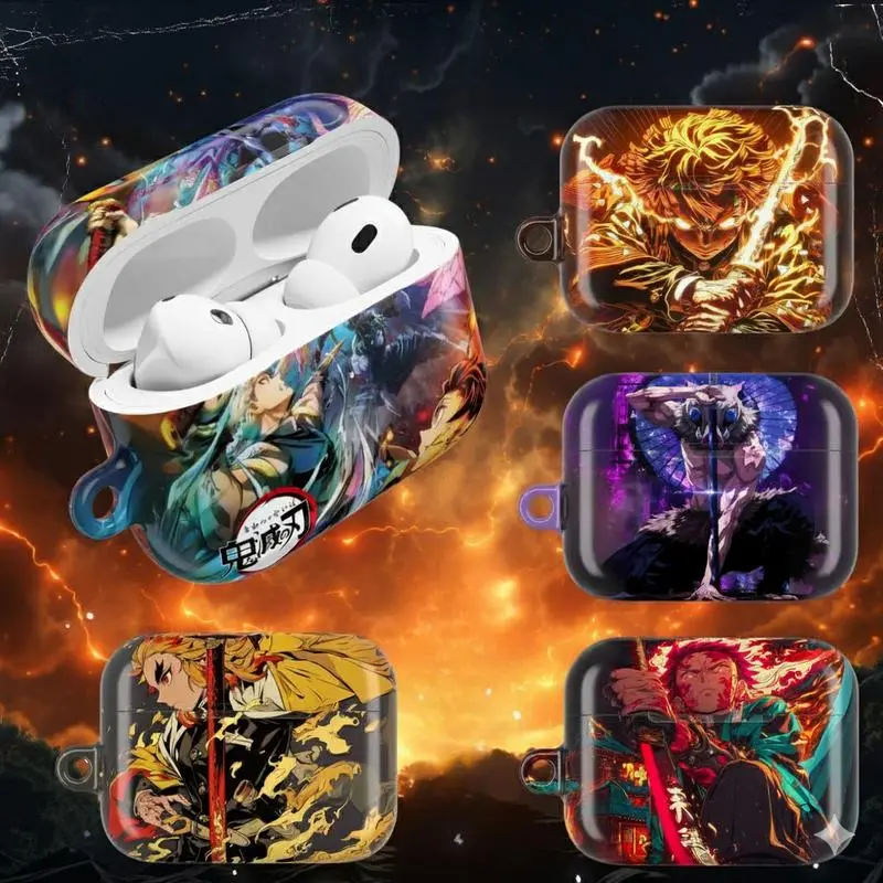 Demon Slayer Airpods Case Collection - Trendy Cool Covers For Airpods Gen 1 2 3 4 Airpods Pro 1 2