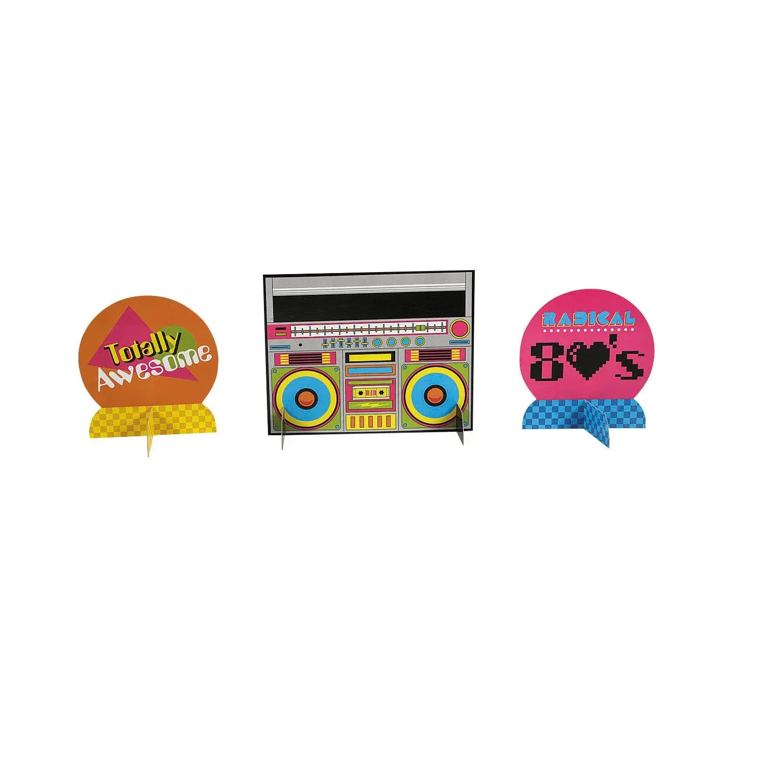 80s Party Table Decorating Kit - 23 Pc.