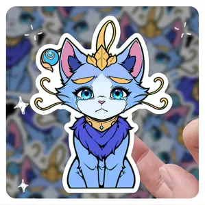 League of Legends Yuumi sad Vinyl Sticker