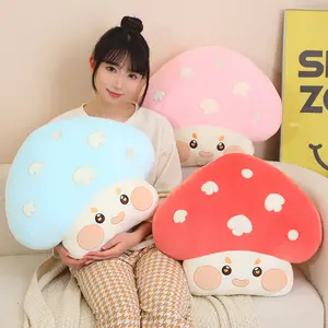 Adult Mushroom Pillow Sofa Cushion Living Room Bedroom Bedside Bay Window Cute Fruit Vegetable Creative Shape Decor Pillow