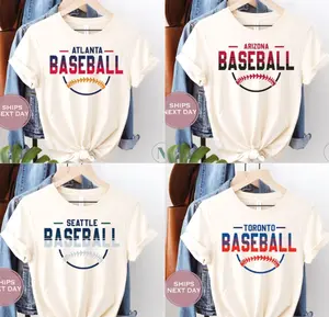 Vintage All Team Baseball T-Shirt, Retro Sports Graphic Tee, Classic Streetwear Outfit, Comfortable Everyday Wear, Perfect Gift For Baseball Fans IR6JJ