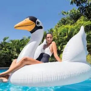 Mega Swan Island  float Designed to look like a gigantic swan