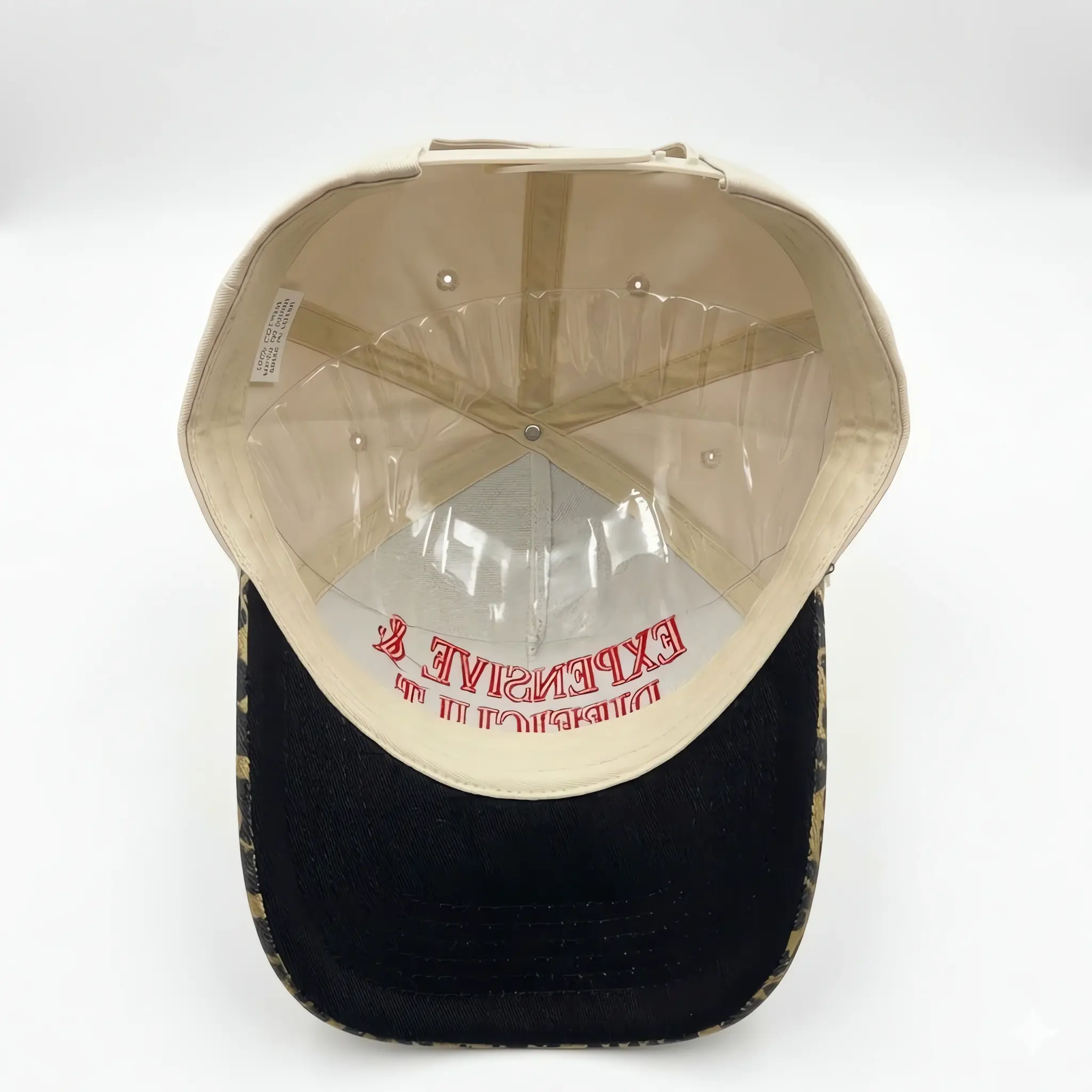 NWOT Expensive and Difficult Leopard Print Trucker Cap Vintage Leopard Amen Trucker Cap, Puff Embroidery, Leopard  main image 3