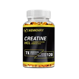 Xemenry Creatine Hydrochloride Capsules | Support muscle, cognitive and immune health | Creatine Pills (120 Count)