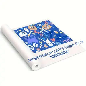 New Matte Printable Adhesive Vinyl Roll Inkjet Sticker Paper Advertising printing and drawing equipment