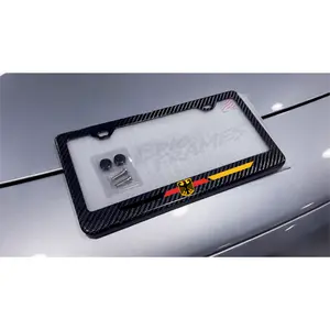 German Eagle / Flag Carbon Fiber License Plate Frame for AMG, Audi, Volks Wagon, BMW, Porsche