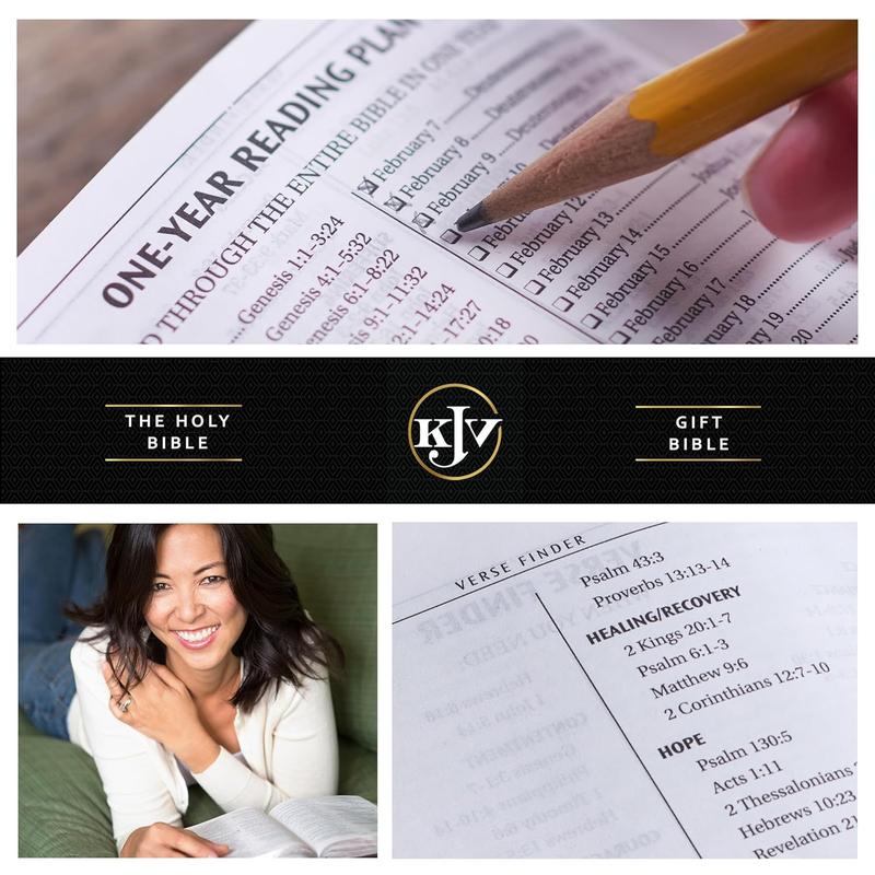 KJV Holy Bible, Gift Edition King James Version, Faux Leather Flexible Cover, Blossom Pink Floral (KJV Gift Editions) Imitation Leather