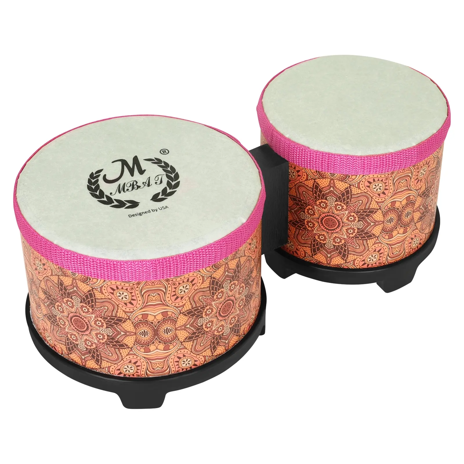 Mbat Bongo Drum Set 5+6 Inch, Professional Percussion Instrument, High-Quality Sound, Ideal for Music Lovers & Beginners