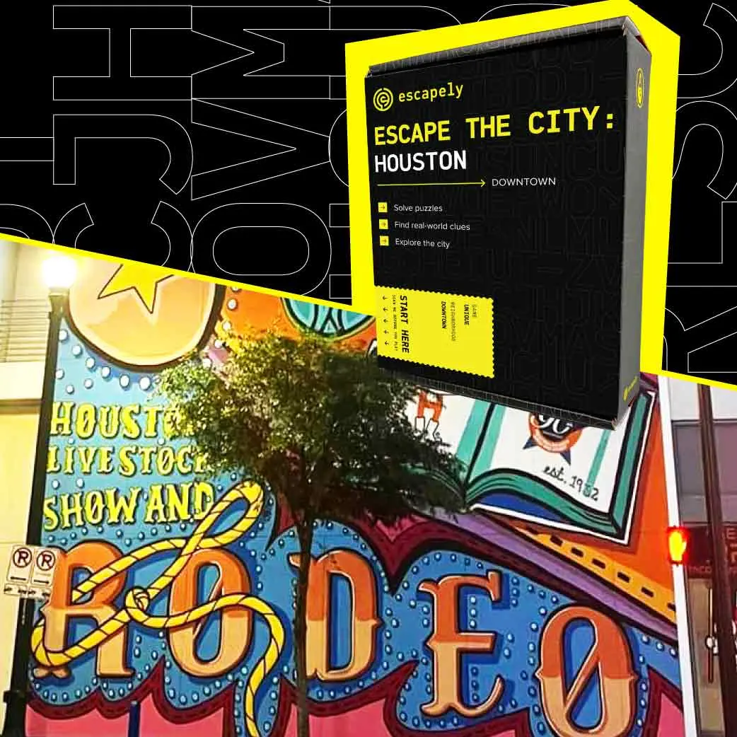 Outdoor Escape Room - Downtown Houston - Find Clues & Solve Puzzles - Escapely