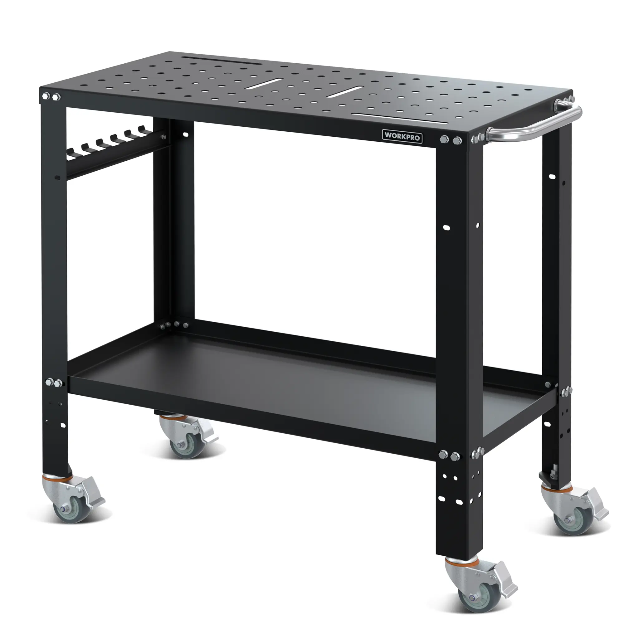 WORKPRO 36×18" Welding Workbench, Nitriding Tabletop, 1200LBS Capacity