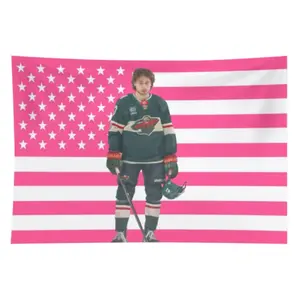 Haunted Quinn Tapestry, Hockey Theme Room Ornament, Lightweight Cotton Linen Indoor Home Decor